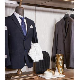 售处样板房间衣帽间装 件道具软士家楼居男衣柜组合 饰品摆ULS装