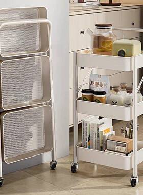 厨移小推车置物架可折叠VWI可移动安装房浴免室卫生间收纳杂物架