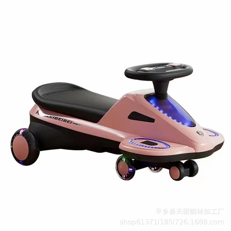 花蕾贝ZXF贝儿步童溜车溜车四助轮滑行带音乐闪光防侧翻车
