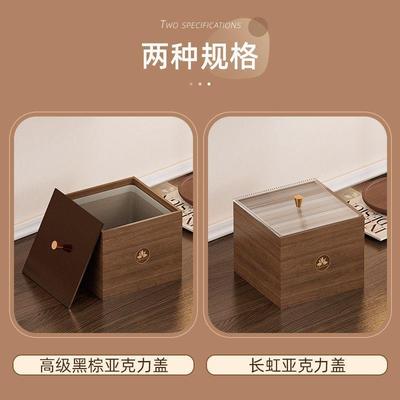 桌面垃圾桶有客盖小型迷你高颜值方家果BDE用办公室厅皮纸屑收纳