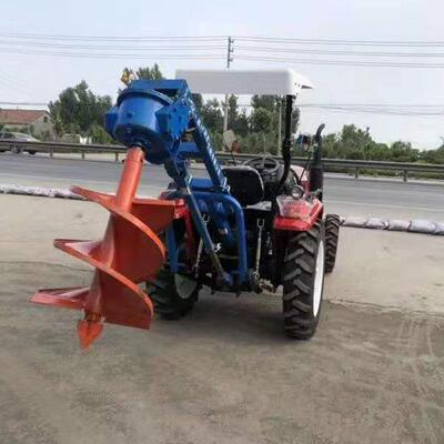 轮拖四拉GUO春螺机后挂式挖坑施肥种植用旋钻坑工具季植树钻坑机