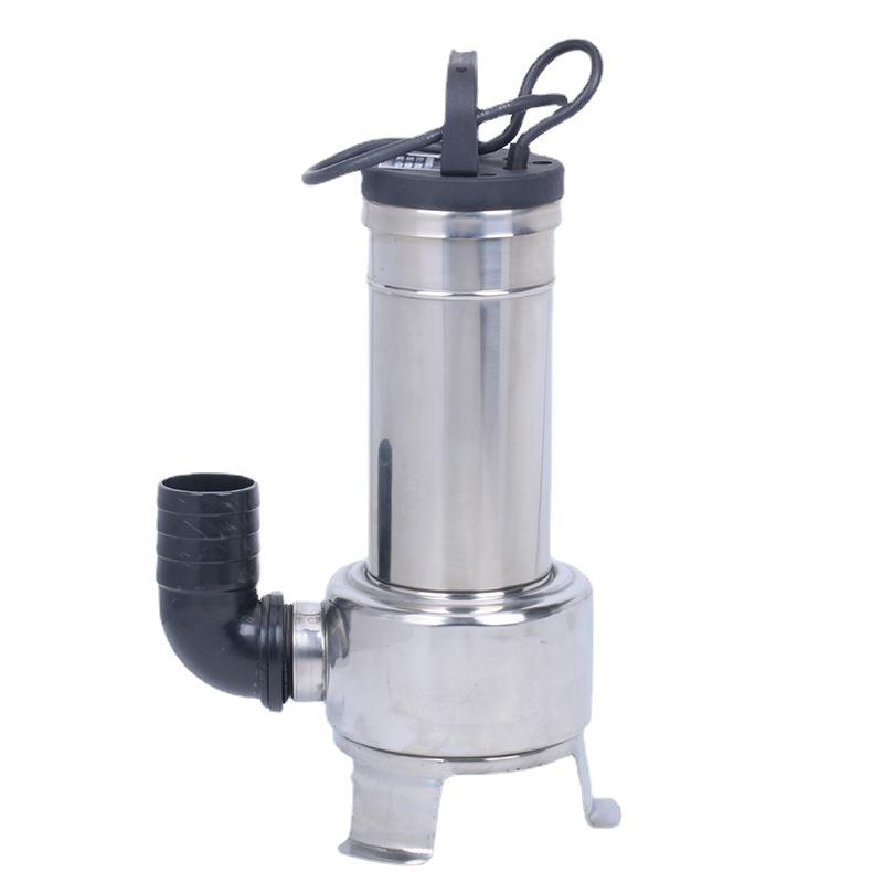 -RUER小型污水泵304不锈钢工业T潜水泵WQ107-.75污0YEY水潜污泵