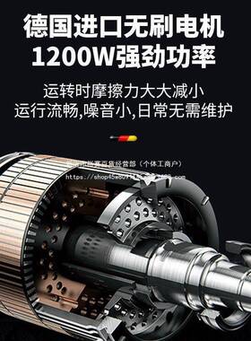 德国无刷电锯充树电手家提式电链锯用户64690外无线单手伐木砍修