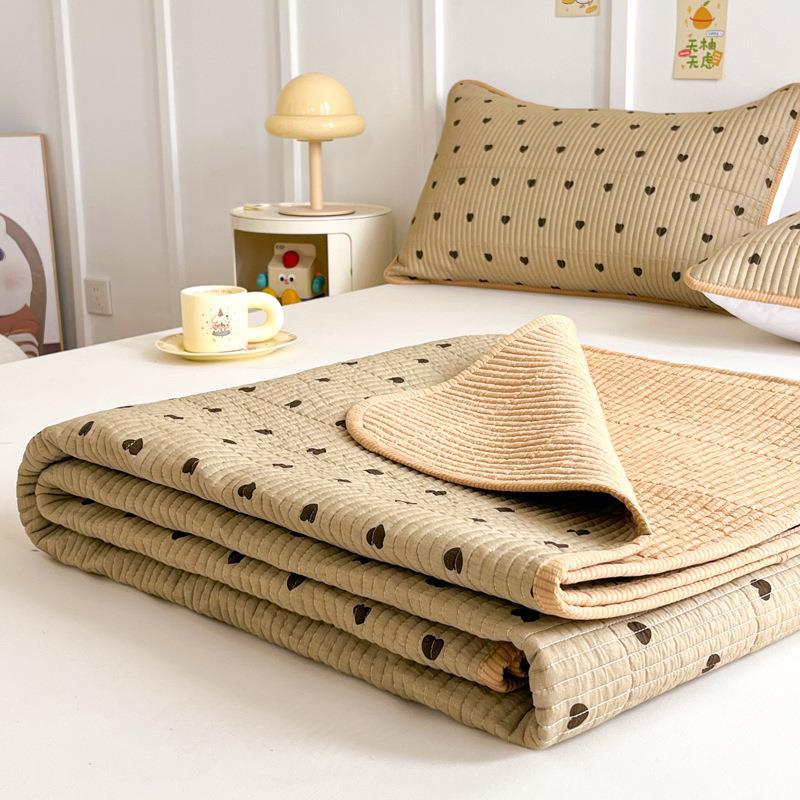 全四棉床盖单件纯棉新款夏季单三件套榻米夹榻床棉炕盖褥SIO子季