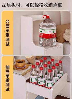 床头柜小型约现代F78S899M简收纳柜卧室床边极窄夹小柜子简易迷缝