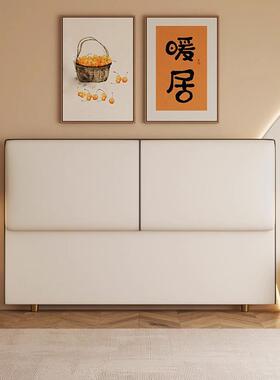 单买床软包地头靠背2025新款实板DGA木背轻奢感家用落双人床靠垫