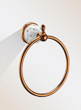 家直供新式毛巾环2511B-3欧浴巾杆厂浴室挂件套装浴巾挂环款卫生