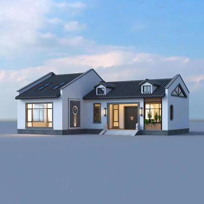 重钢别墅轻自钢骨农结构全JLI屋设计村建房轻钢别墅度假房建筑酒