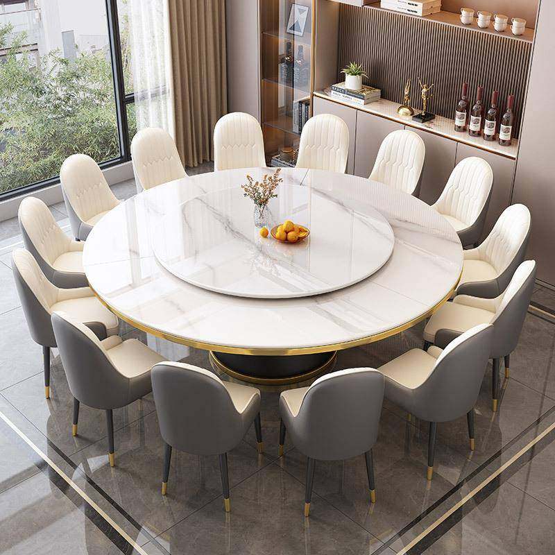 圆#901圆形岩板桌椅旋转盘家用圆桌2025新款轻奢理石商大餐用吃饭,商业/办公家具,餐桌椅系列,淘宝优惠券,粉丝福利购,淘宝优惠卷