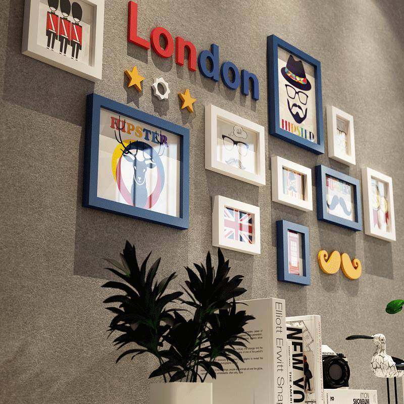 包邮卡格纳西相框创照片墙2181/相框木墙意/相实框组合