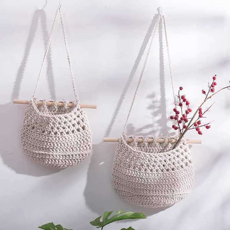田园风手工编织挂毯墙面收纳网兜民宿房间墙上装饰挂件壁饰果蔬袋,居家布艺,挂毯/壁毯,淘宝优惠券,粉丝福利购,淘宝优惠卷