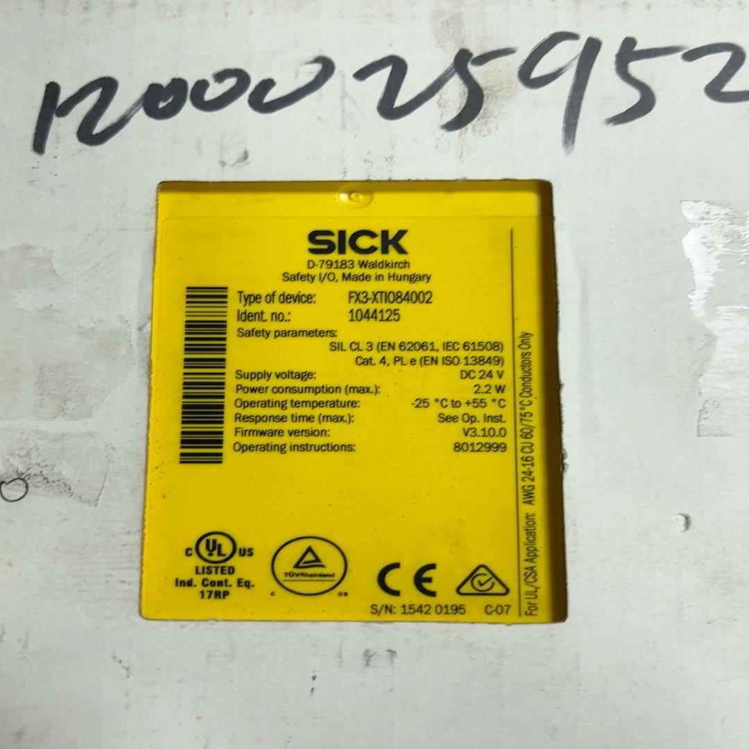 德国sick FX3-XTI084002 货号1044125（崽载电子）