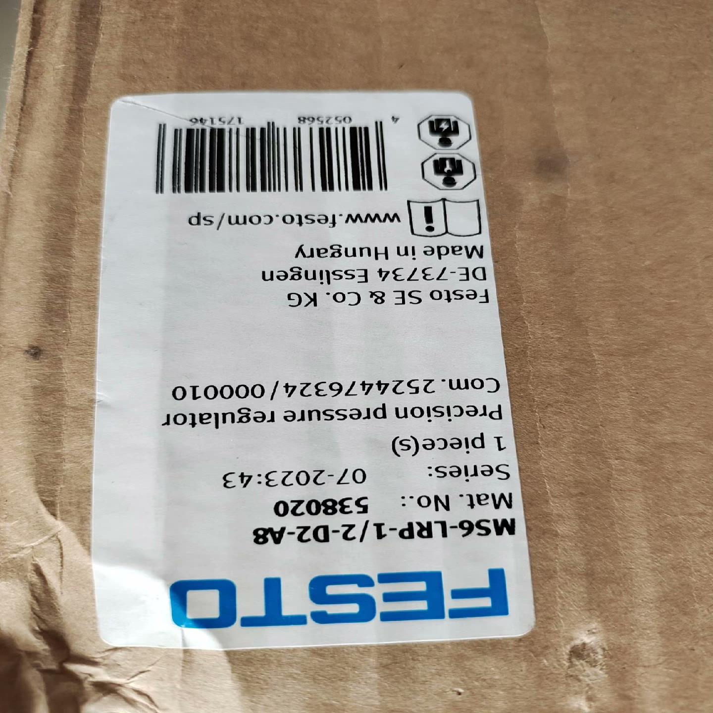 议~538020 MS6-LRP-1/2-D2-A8 FESTO