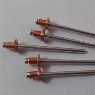 含税 工厂现货精合圆头紫铜抽芯铆钉国红铜拉钉拉铆钉铜铆钉