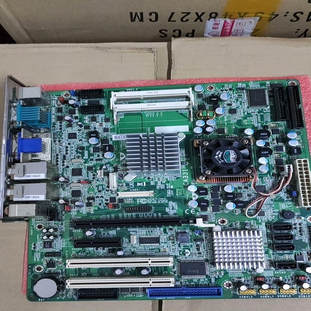 议价~DFI友通CA331 microATX工业主板双网口超新好用