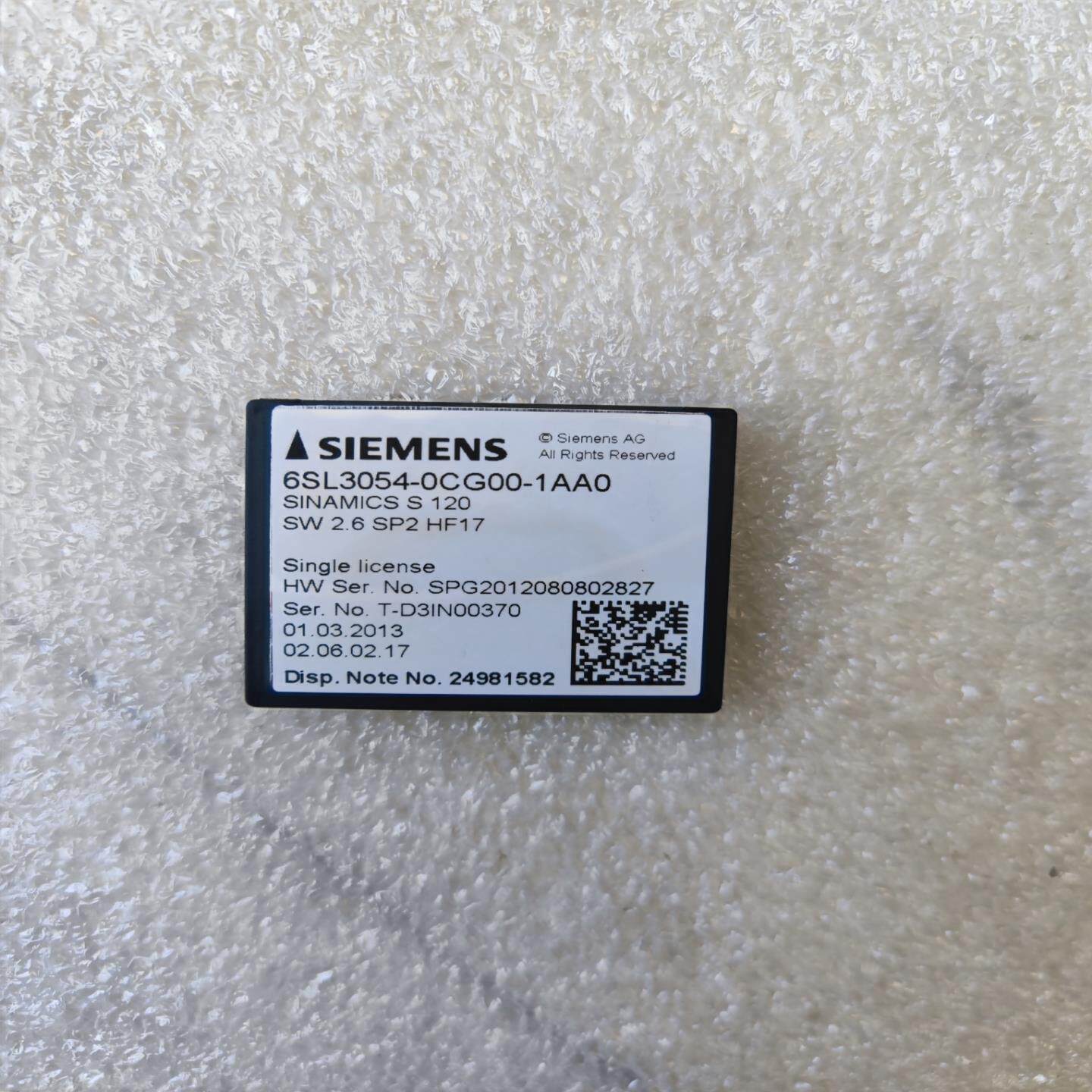 【顺庆】西门子6SL3054-0CG00-1AA0卡【议价】