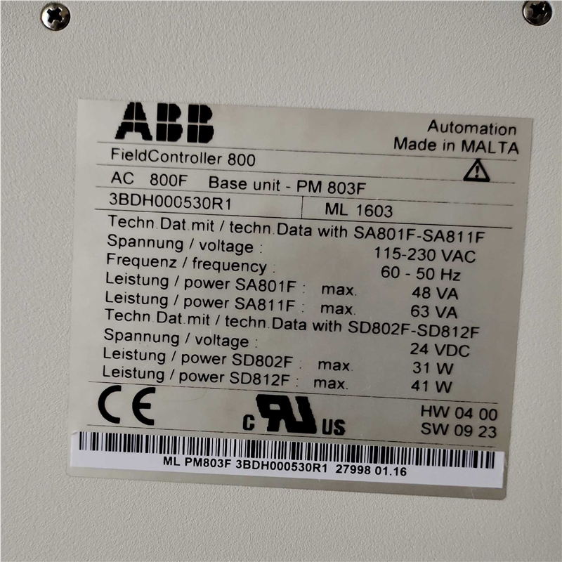 ABB AC800F PM803F 3BDH000530R1(崽崽配件）