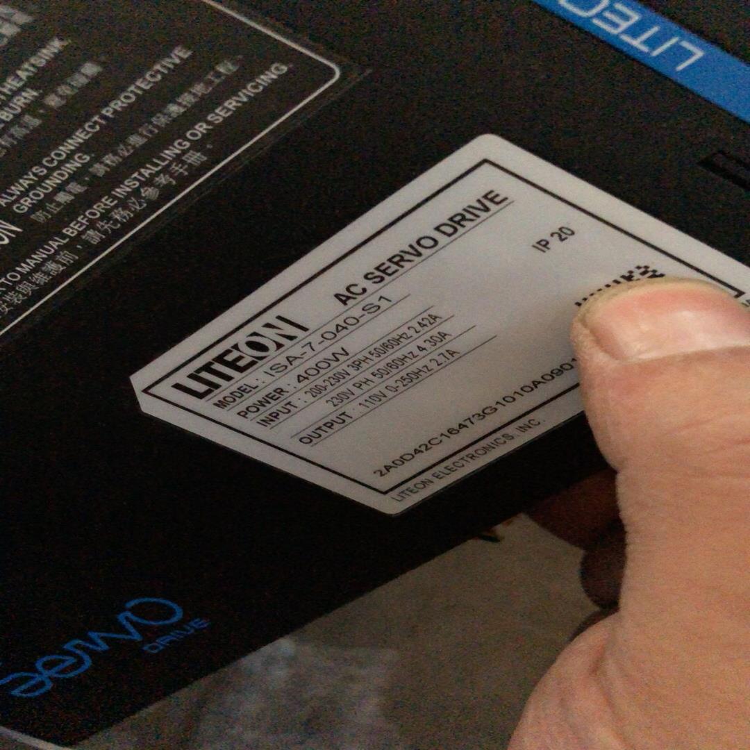 议~LITEON驱动ISA-7-040-S1三协伺服电机L4