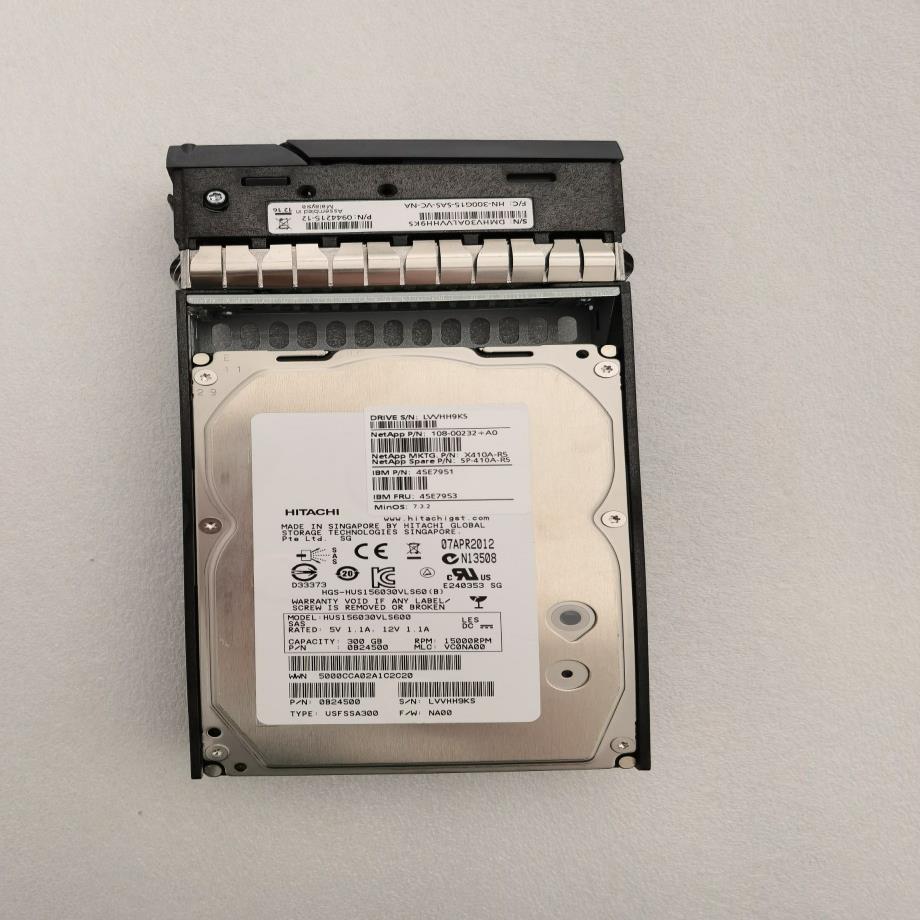 NetApp X410A-R5 108-00232 45E7951 45E7953 300G 15K SAS 硬盘