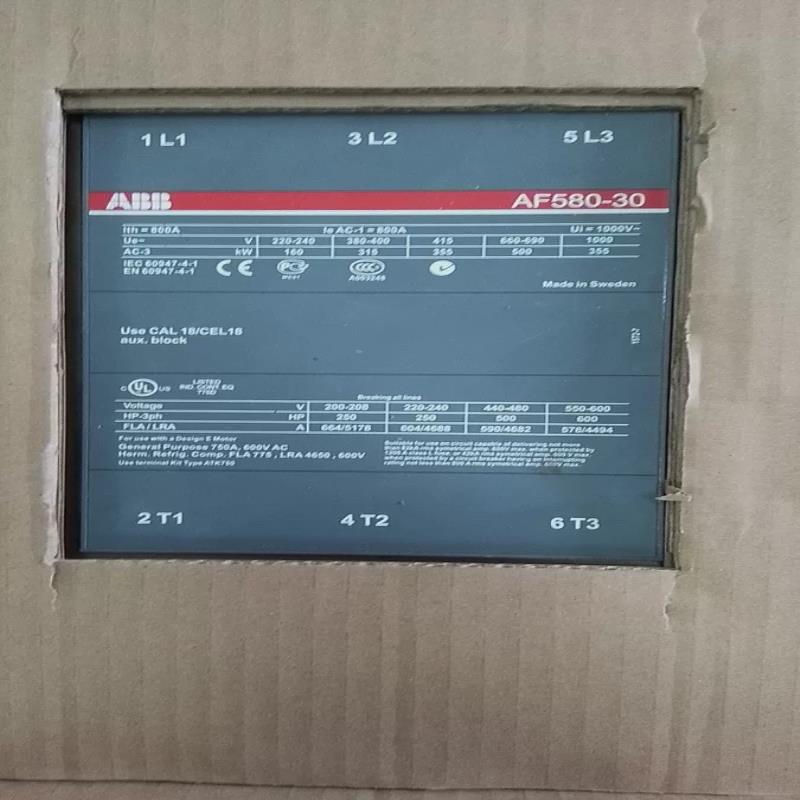 议~ABB接触器AF580-30-11全新原装