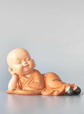 禅意小和尚摆件古代人物盆景造景装饰品盆景小摆件花盆微景观摆设