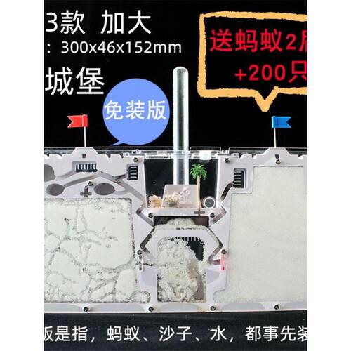 蚂蚁生态箱蚂蚁工坊巢穴蚁巢蚂蚁窝屋蚂蚁活物沙土巢蚂蚁城堡学生