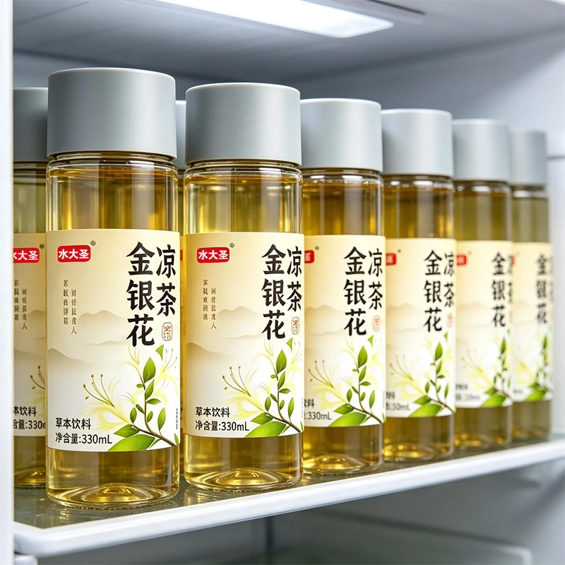 金银花凉茶330ml*24瓶整箱夏季清润解渴草本植物风味饮料特价批发