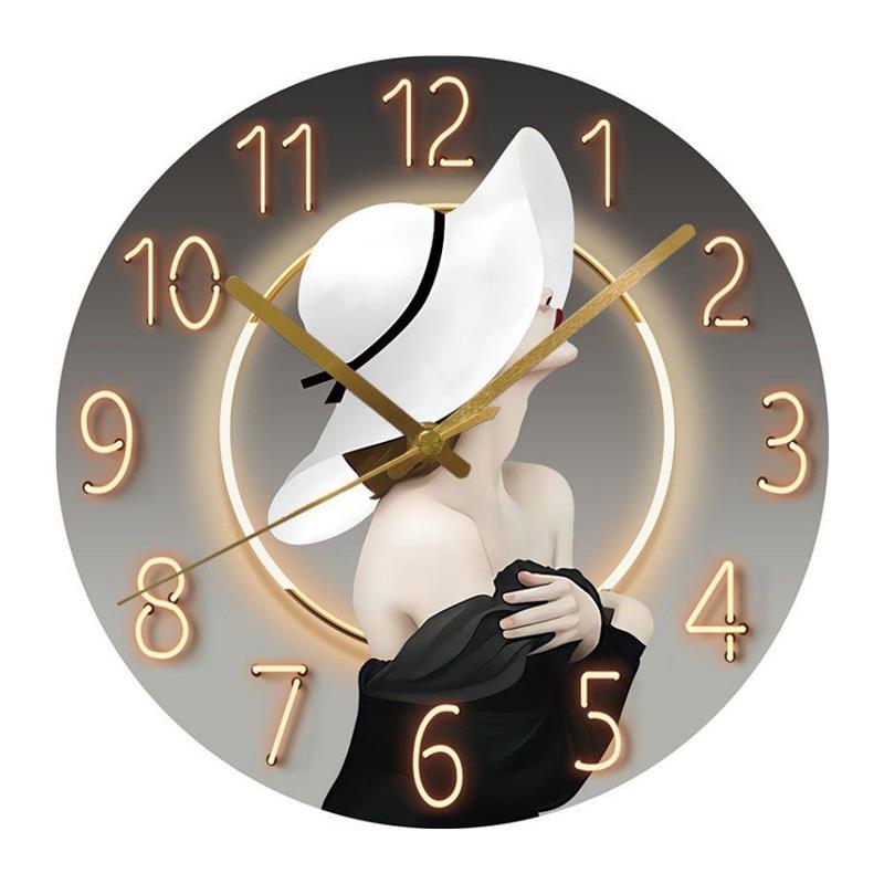 时钟挂墙家用钟表挂钟客厅免打孔卧室时尚装饰钟挂表代独立站