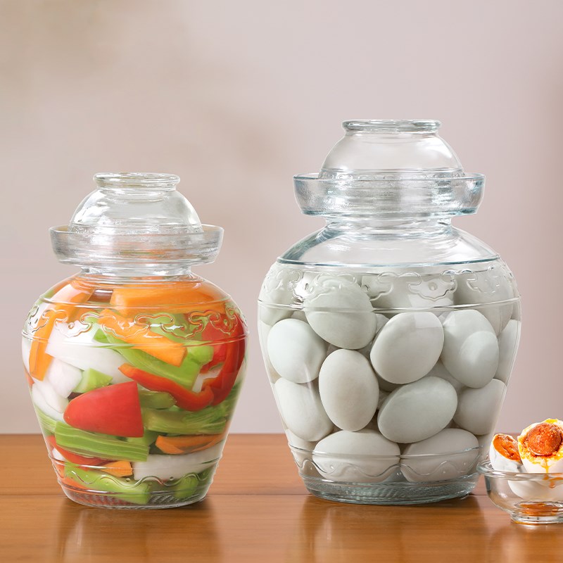 腌鸡蛋的罐子泡菜坛子家用玻璃瓶腌菜酸菜缸咸鸭蛋腌制容器密封罐