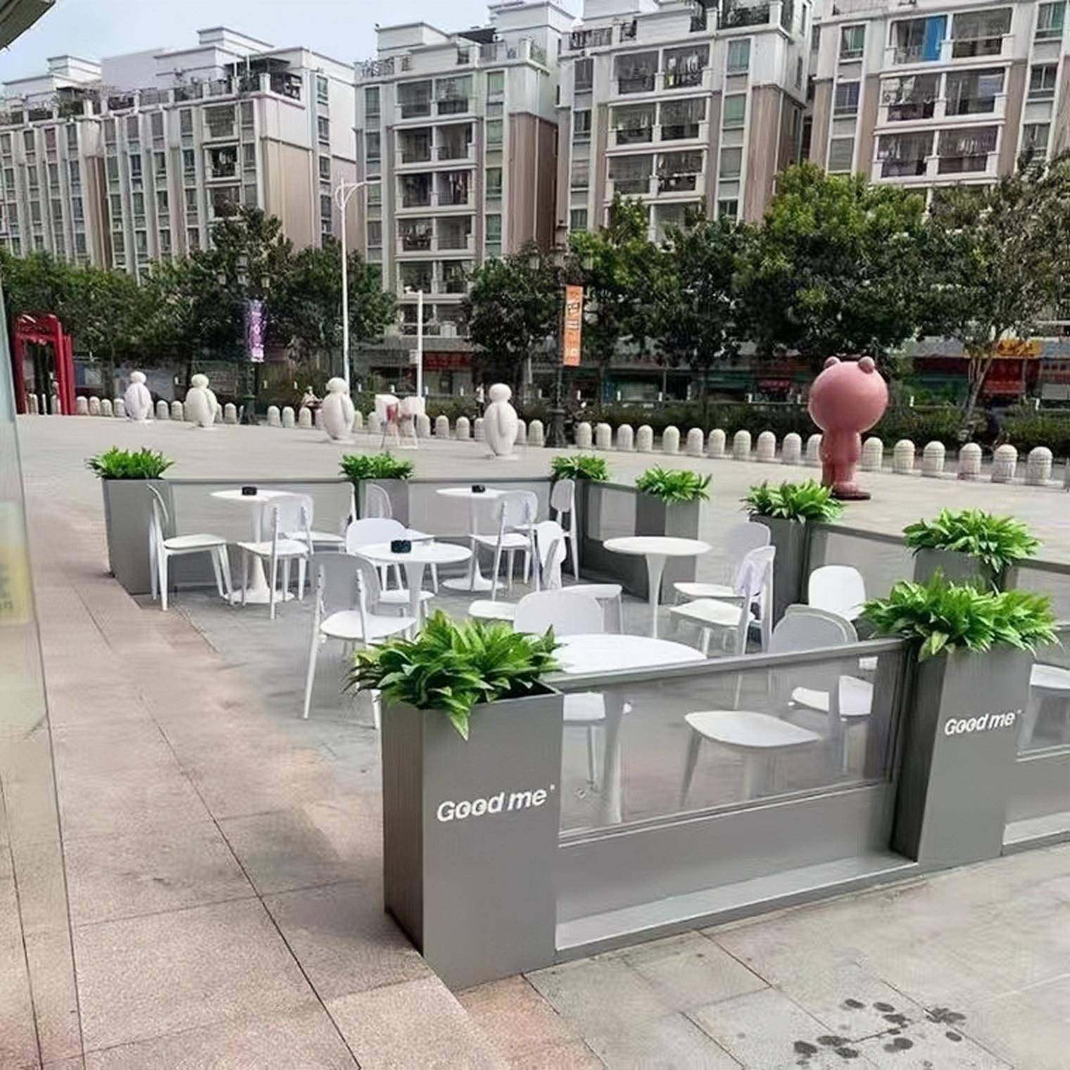 户外铁艺花架组合定制外摆金属花箱隔断围栏不锈钢售楼部种植花坛,商业/办公家具,花坛/花箱,淘宝优惠券,粉丝福利购,淘宝优惠卷