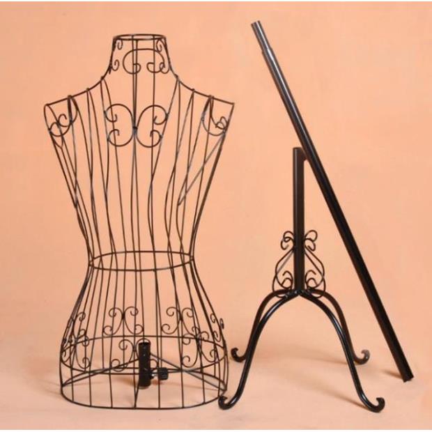 热卖欧式铁艺模特架女道具婚纱拍摄服装架全身半身女挂衣架展示架