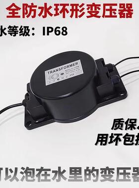 AC220V转AC交流12V24VLED水底喷泉泳池灯IP68防水户外环形变压器