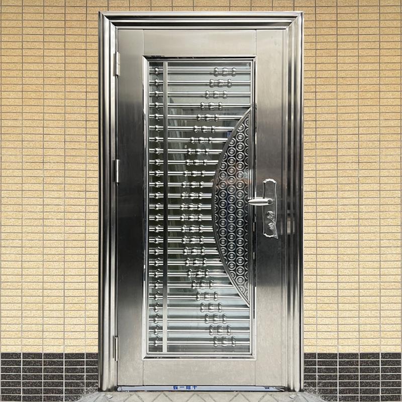 不锈钢门单门入户进户农村乡村庭院别墅客厅大门304家用防盗门