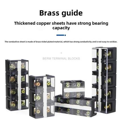 Tc端子排Tc-603/604/1003/1004端子底座接线盒固定端子排端子板