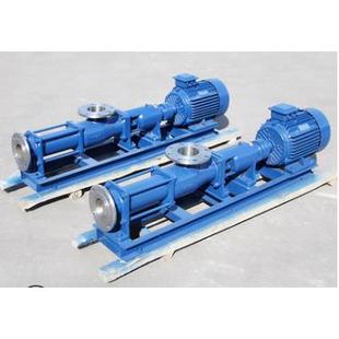 不锈钢螺杆泵 卧式 G50 污水泵 A沂洺 化工泥浆泵 G型单螺杆泵