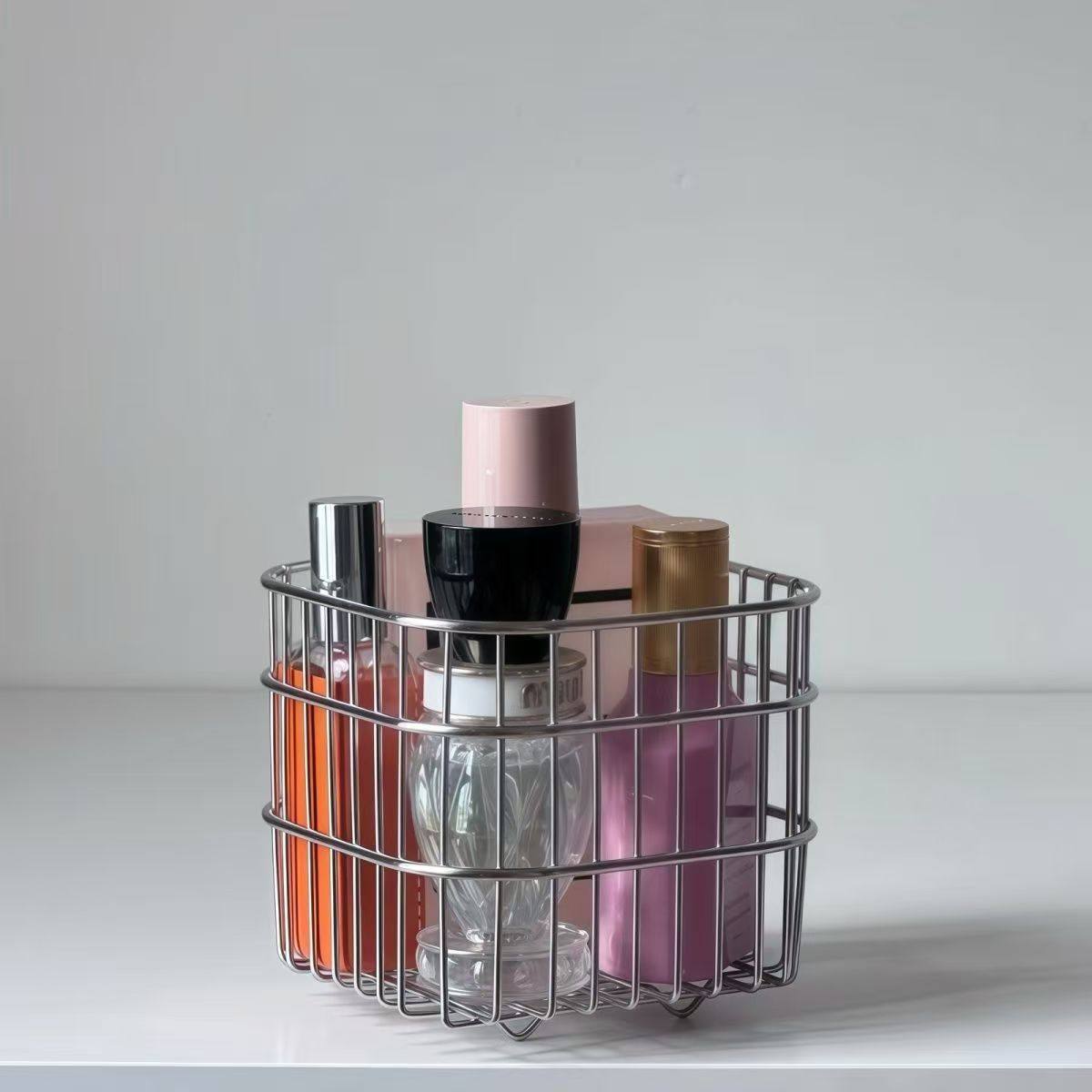 304不锈钢收纳筐化妆品收纳篮