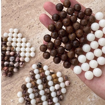 树的岛Tree杯垫手工编织串珠餐垫桌面天然玉石隔T热茶托方中古菩