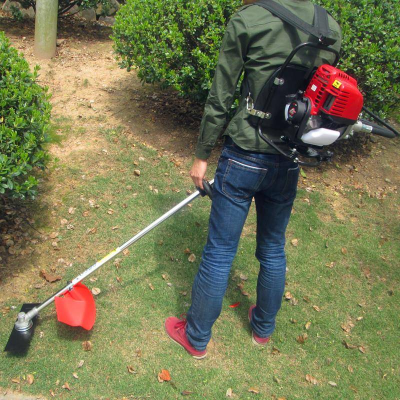 四程冲汽油割RAI草背负式侧挂式小型割灌农用家用机除草机机