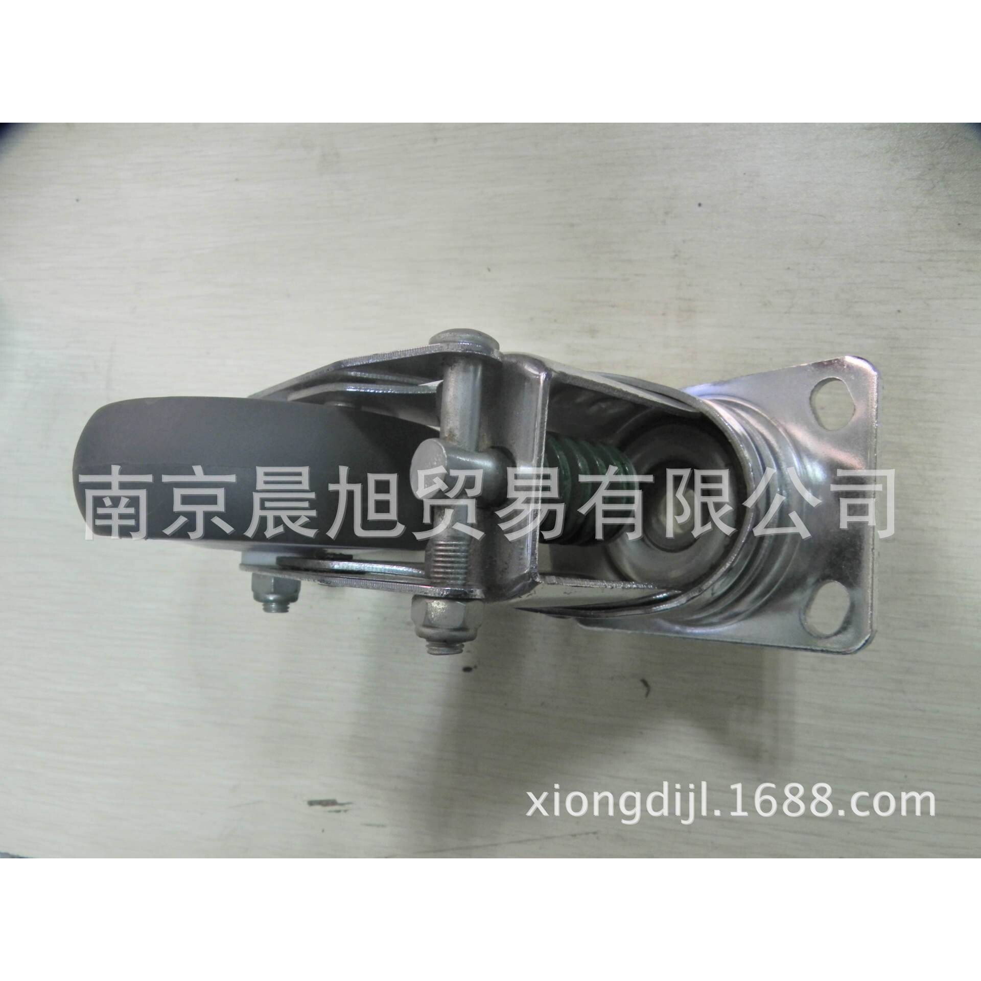 南京 减震轮 3寸 4寸 5寸减震轮镀铬 聚氨酯(pu) 万向轮 脚轮