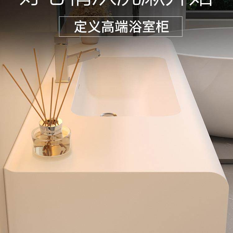 轻奢漱浴室柜可丽一体盆现代简432约卫生间洗台洗手耐洗脸台盆柜