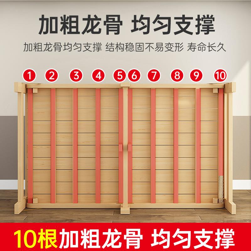 7T折公叠床单人实床实木成人办室午实木折叠休床1.2米硬板出租房