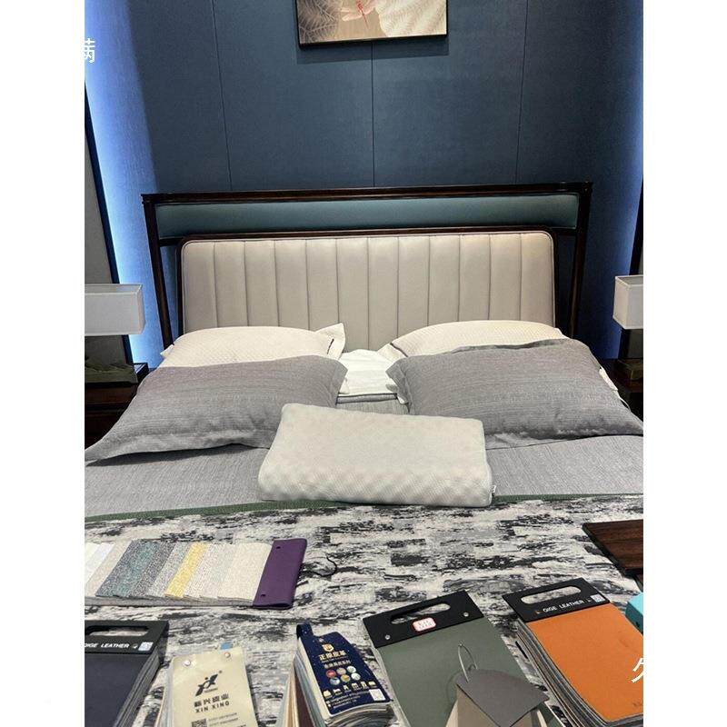 新中赖氏家具1式实木床床主简卧约轻奢中式双人大床.8卧室婚具2