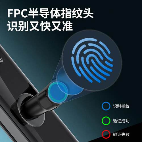 现货公寓一指握开BBS锁家用防盗门电子智能纹锁门厂家