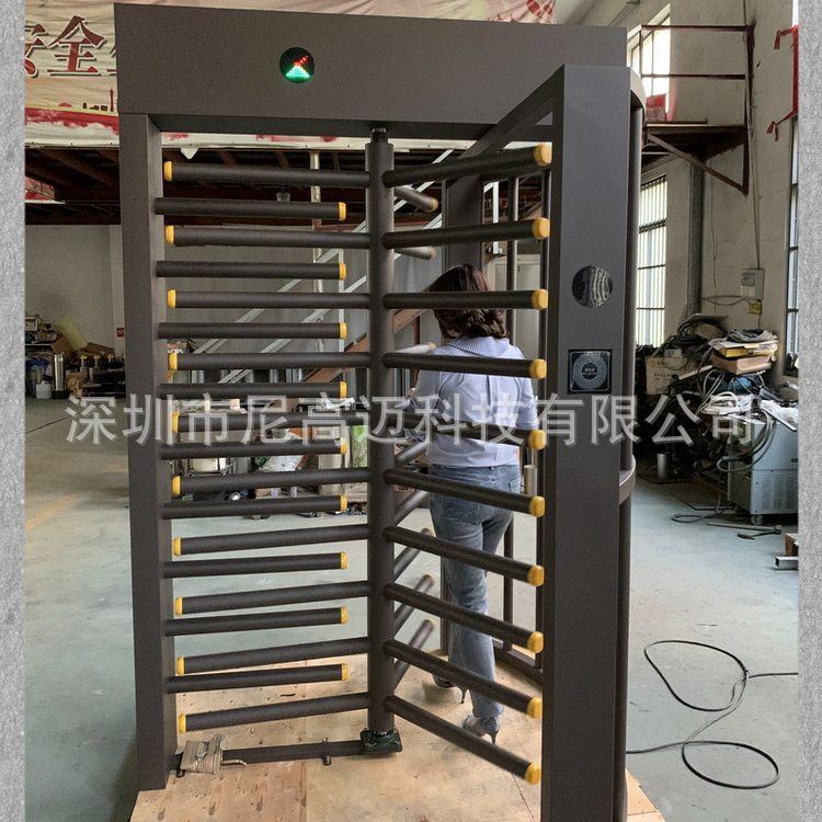 加厚不锈钢全高转闸防尾随电控