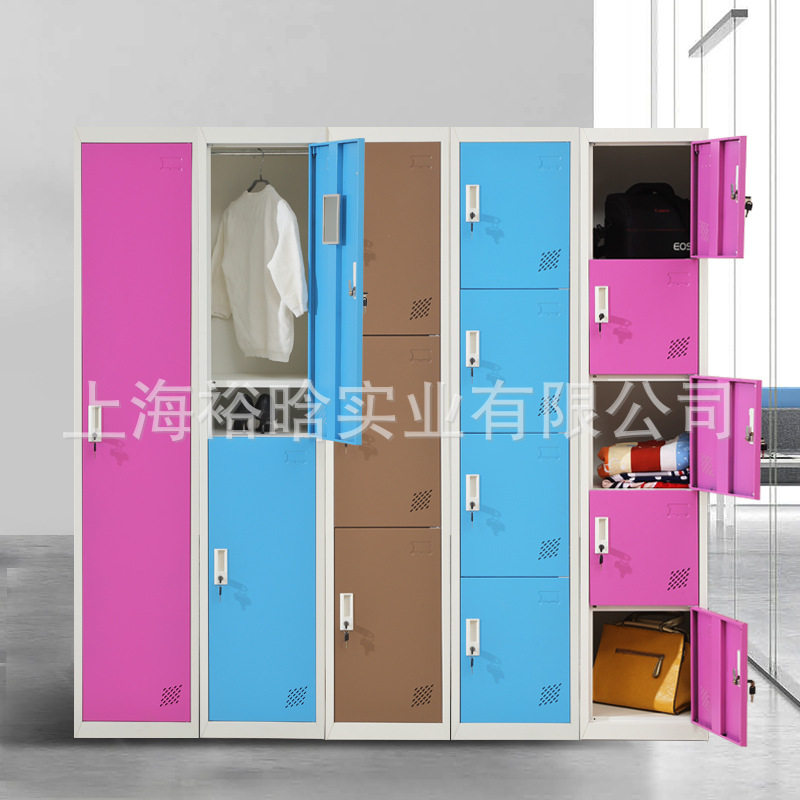 皇鹏钢制彩色单门铁皮更衣柜