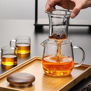 加全玻璃茶内胆家用泡壶耐高温花壶茶壶单过滤KLC茶水分离厚冲茶