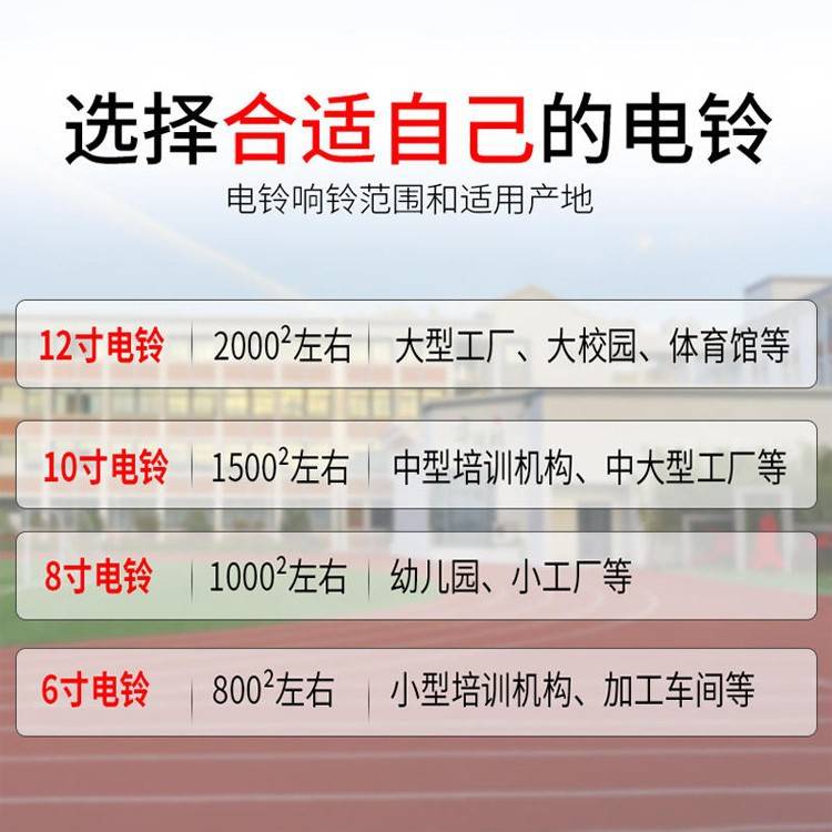 浅竺电铃工厂上下班220V无线遥控自动超响定时打铃器学校上下课铃