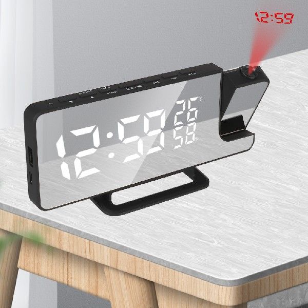 现货180° Ti Projecr Bedside FM Radio Sooze  Digital