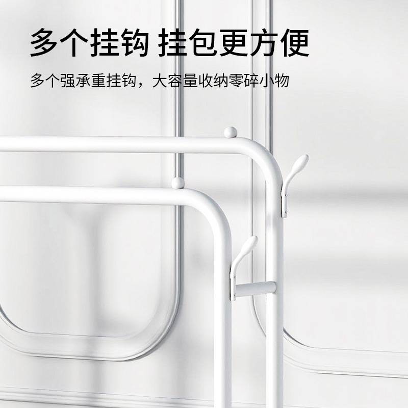 简易室内宿舍移动晒凉衣帽架子晾衣架落地家用卧室挂衣服折叠单杆