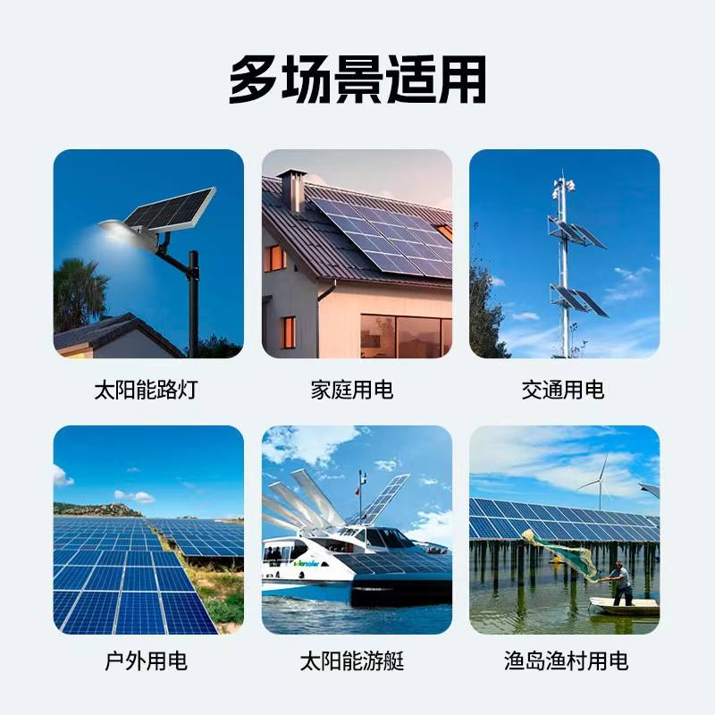 550W太阳能发电板单晶硅光伏组件充电板电池厂高效光伏板离网系统